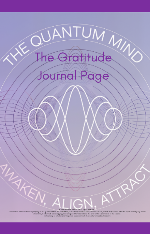 The Gratitude Portal Journal Page